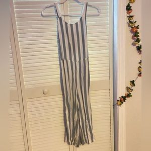 Joyous And Free Striped Flowy Jumpsuit